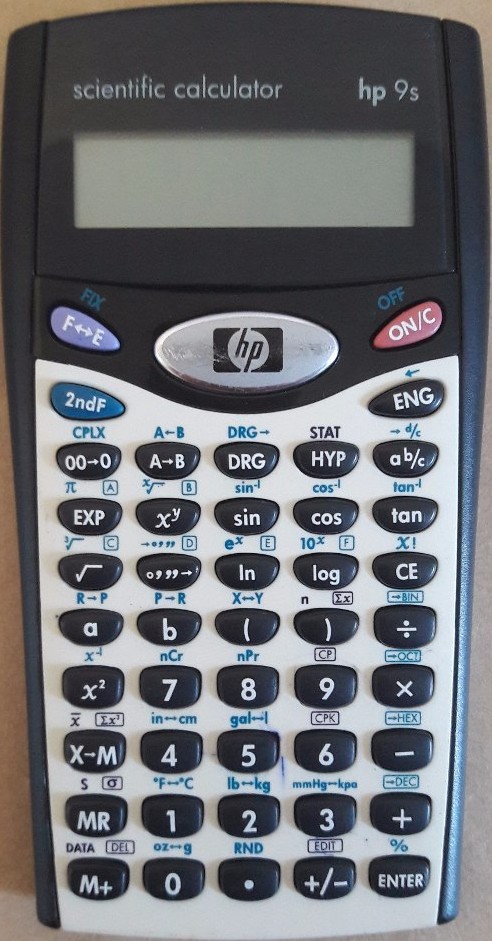 Calculadora HP 9s pode converter de coordenadas polares para coordenadas retangulares